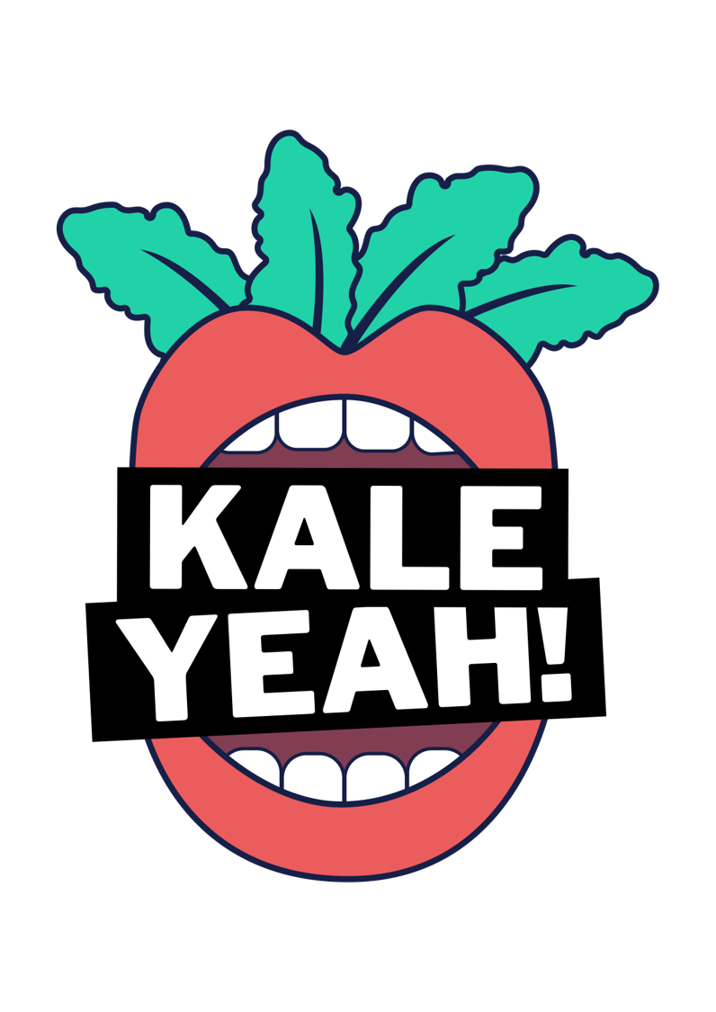 Kale Yeah! logo with transparent background