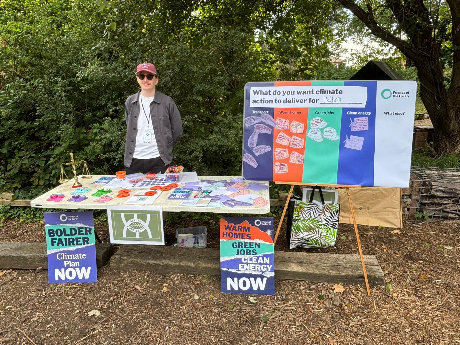 Balham Friends of the Earth group stall