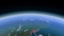 Satellite image of planet earth