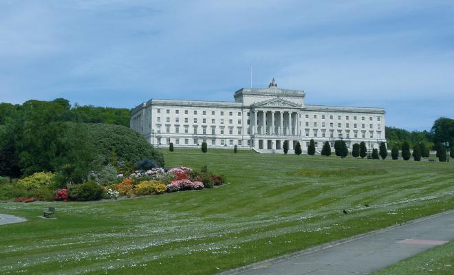 Parliament buildings on Stormont estate, Northern Ireland